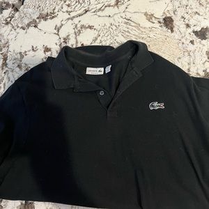 Lacoste regular fit black XX large polo